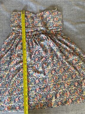 Forever 21 Cream Dress with Multicolor Floral Print